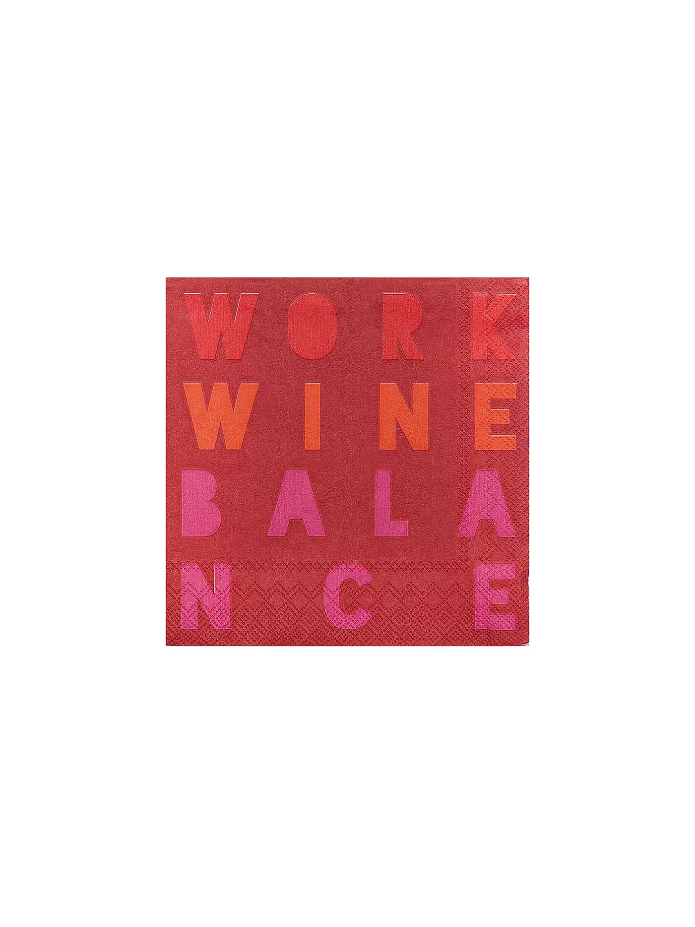 RAEDER | Cocktail Servietten 25x25cm WORK WINE BALANCE | 